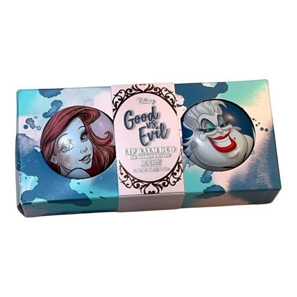 The Little Mermaid Good vs Evil Lip Balm by Mad Beauty Makeup NWT - Picture 1 of 5